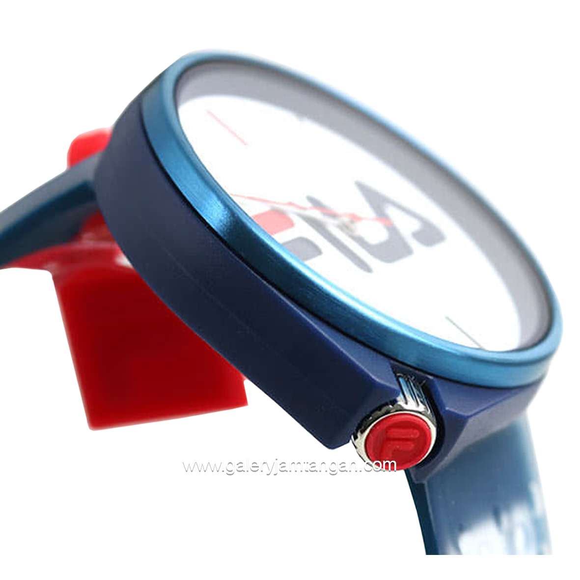 FILA 38-199-003 Unisex Blue Dial White Rubber Strap