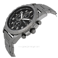 FOSSIL FS4721 Chronograph Grey Dial Black Stainlees Steel