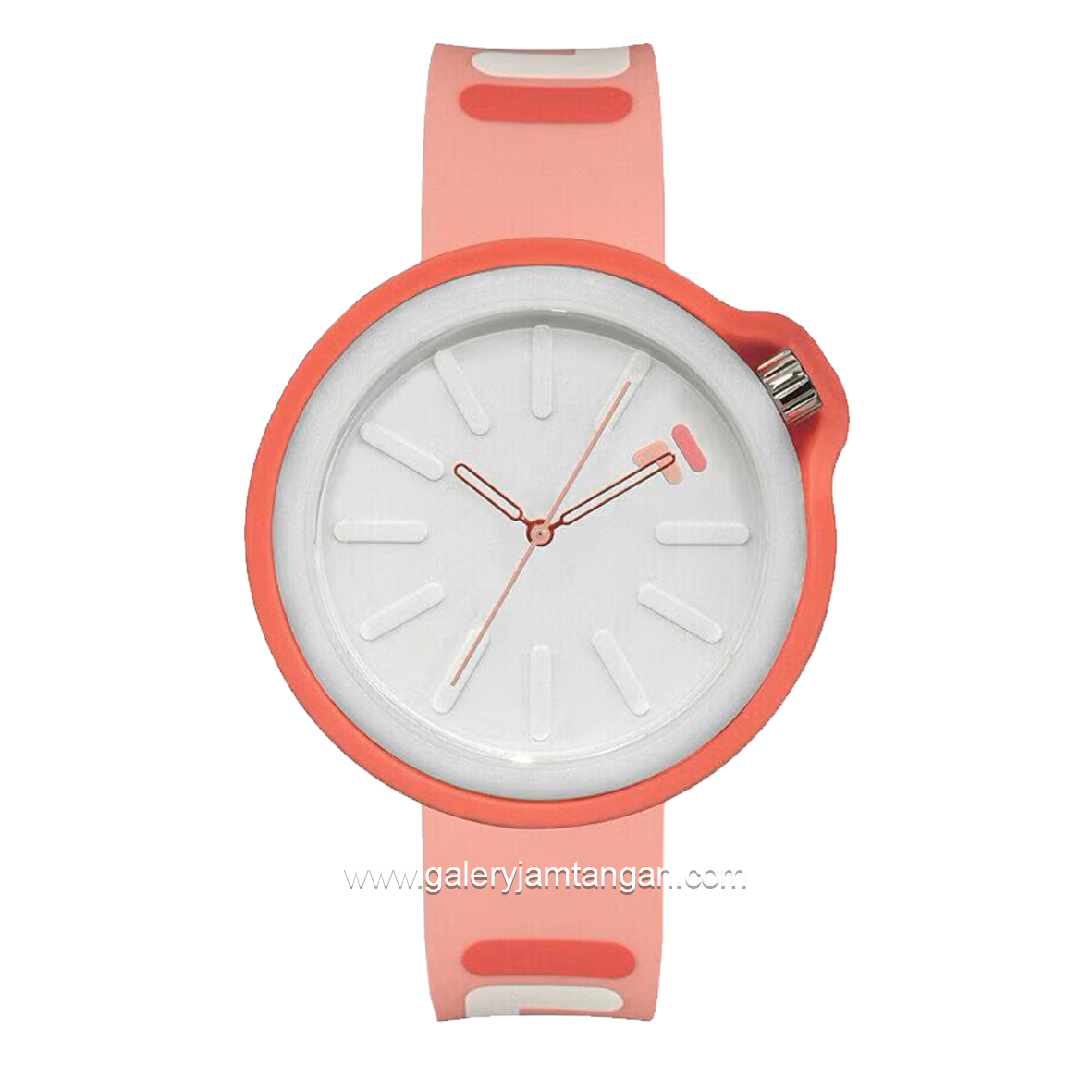 FILA 38-315-008WHLP Pink Dial White Rubber Strap