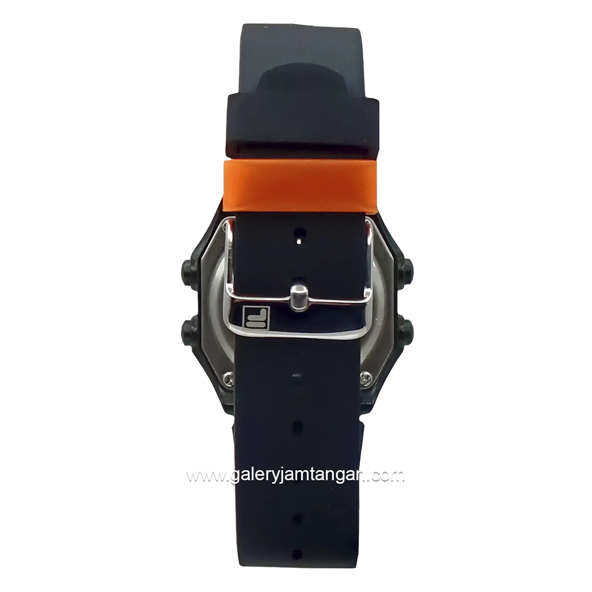 FILA 38-349-002 Digital Black Dial Black Rubber Strap