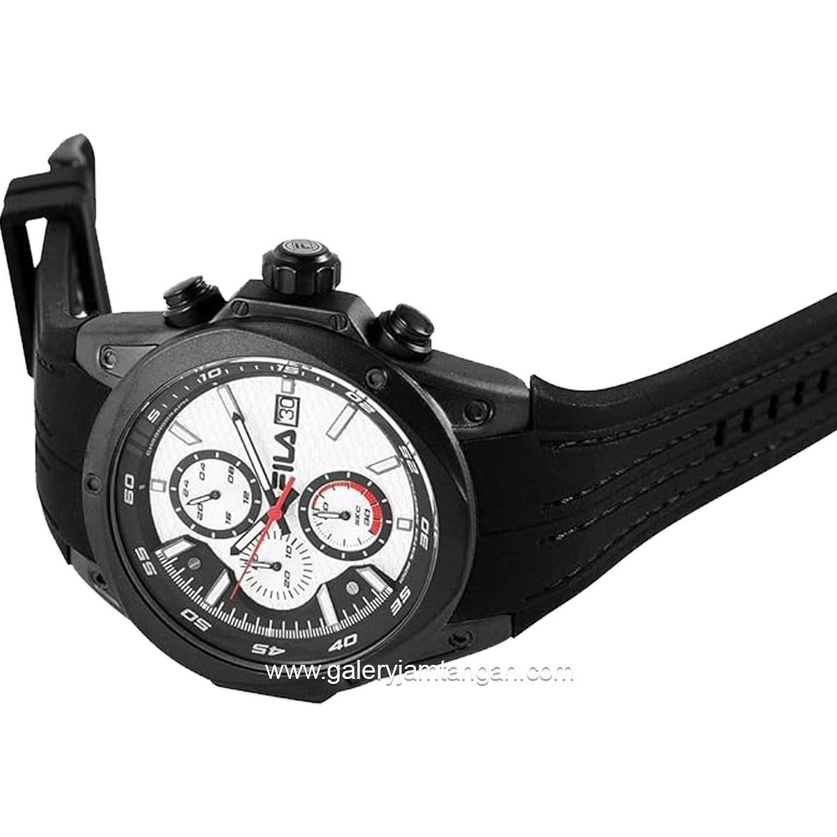 FILA 38-823-006 Black Chronograph Rubber Strap