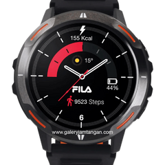 FILA SMARTWATCH SW/52 Combination Black Orange Silicone Strap
