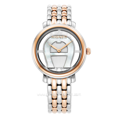 AIGNER FOLIGNO AGW.234001 Silver Rosegold Watch Swiss Made