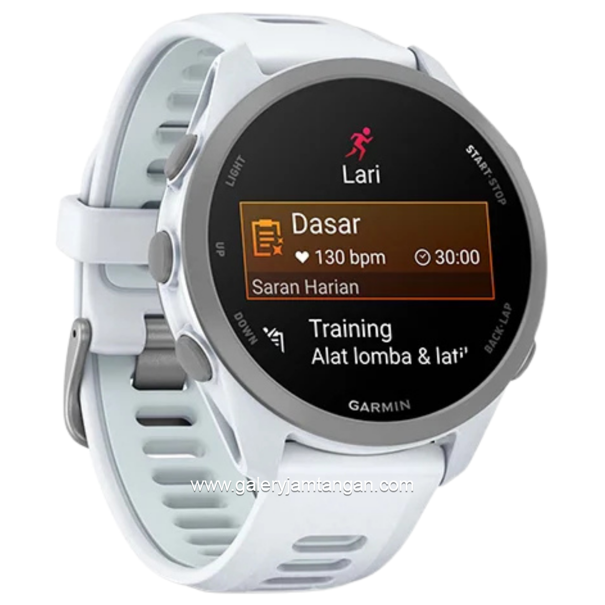 GARMIN FORERUNNER 170 WHITE STONE CLOUD BLUE Smartwatch Silicone Strap