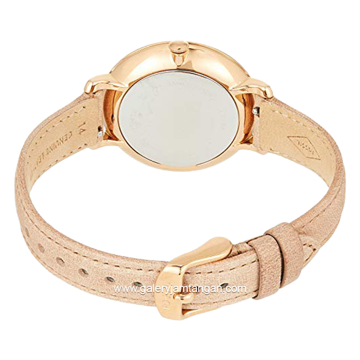 Fossil ES3487 Cream Rose Gold Leather Strap