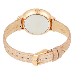 Fossil ES3487 Cream Rose Gold Leather Strap