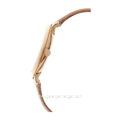 Fossil ES3487 Cream Rose Gold Leather Strap