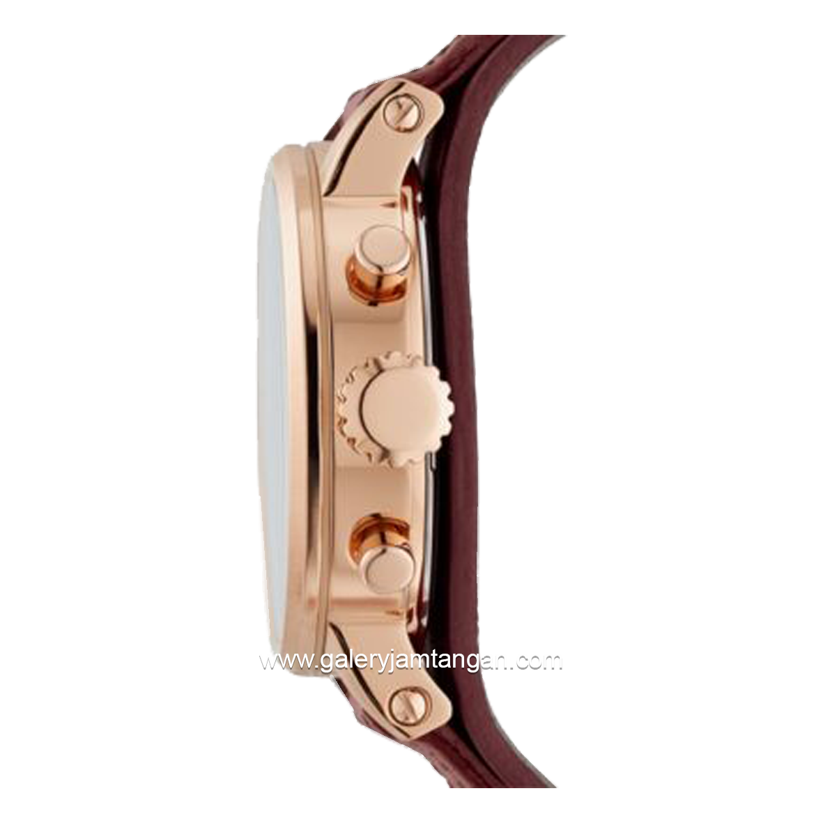 FOSSIL ES4114 Maroon Chronograph Leather Strap