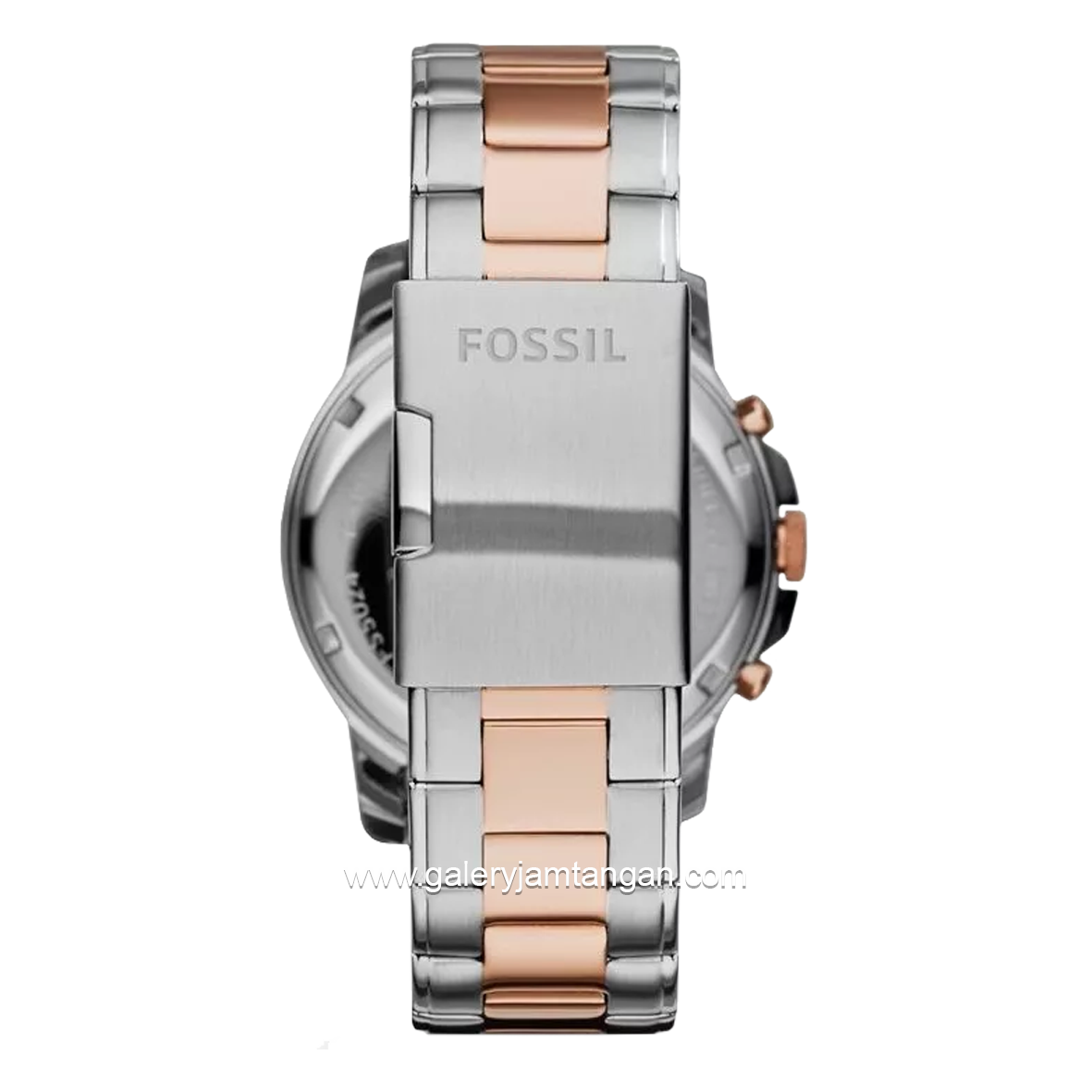 FOSSIL GRANT FS5024 Chronograph Silver Rosegold Dial Blue Stainless Steel