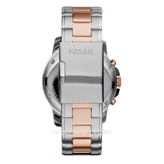 FOSSIL GRANT FS5024 Chronograph Silver Rosegold Dial Blue Stainless Steel