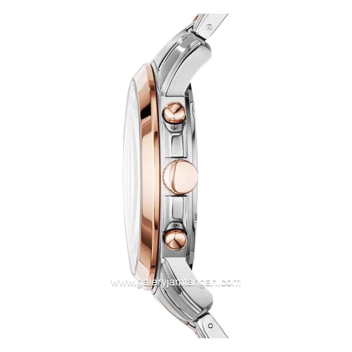 FOSSIL GRANT FS5024 Chronograph Silver Rosegold Dial Blue Stainless Steel