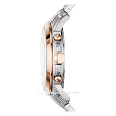 FOSSIL GRANT FS5024 Chronograph Silver Rosegold Dial Blue Stainless Steel