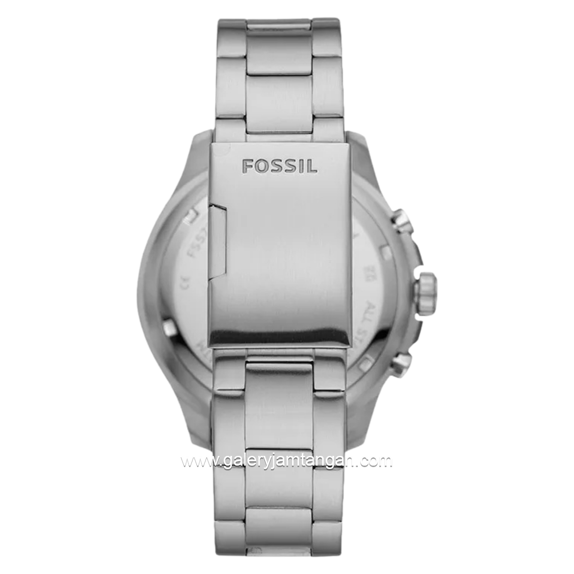 FOSSIL FS5725 Silver Dial Black Stainless Steel Strap