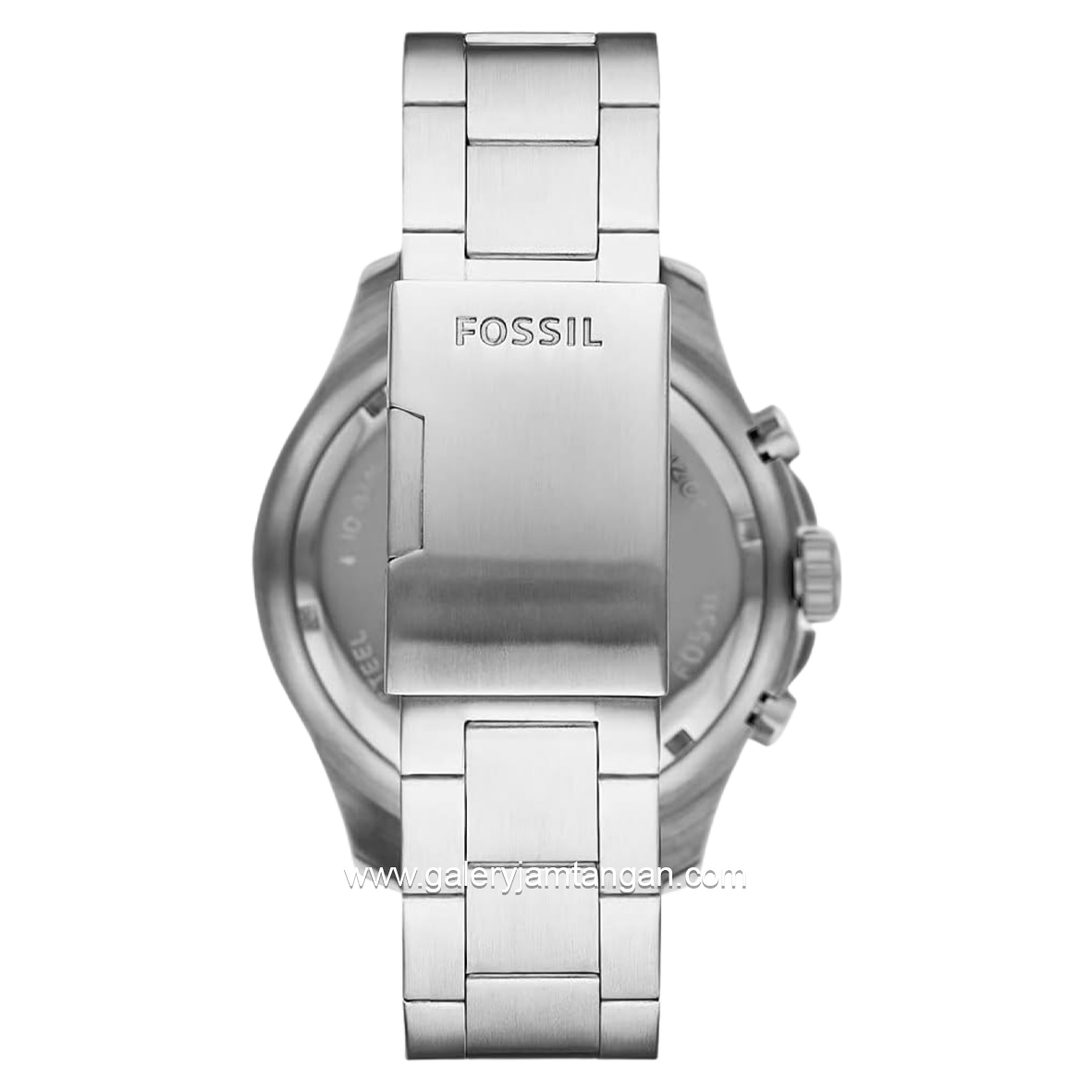FOSSIL FS5767 Silver Dial Black Stainless Steel Strap