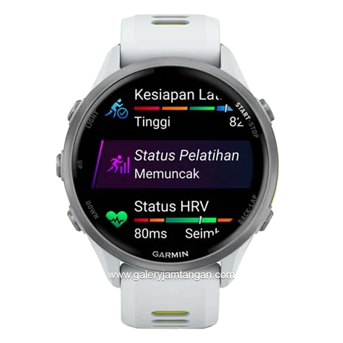 GARMIN FORERUNNER 970 WHITESTONE Smartwatch Silicone Strap