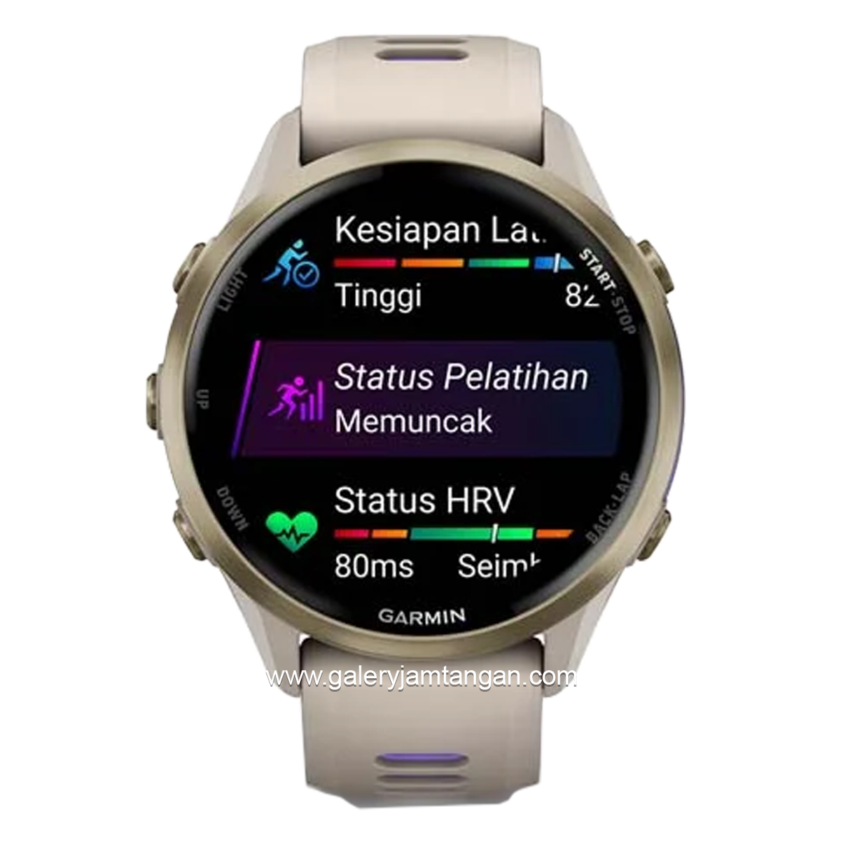 GARMIN FORERUNNER 970 FRENCH GRAY Smartwatch Silicone Strap