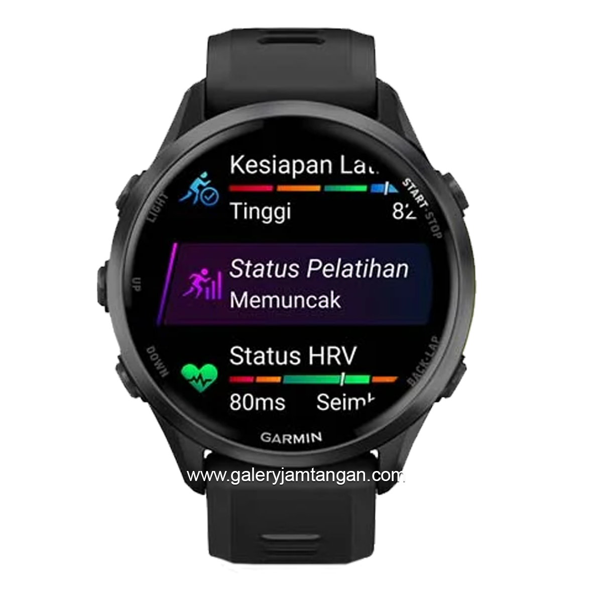 GARMIN FORERUNNER 970 BLACK Smartwatch Silicone Strap