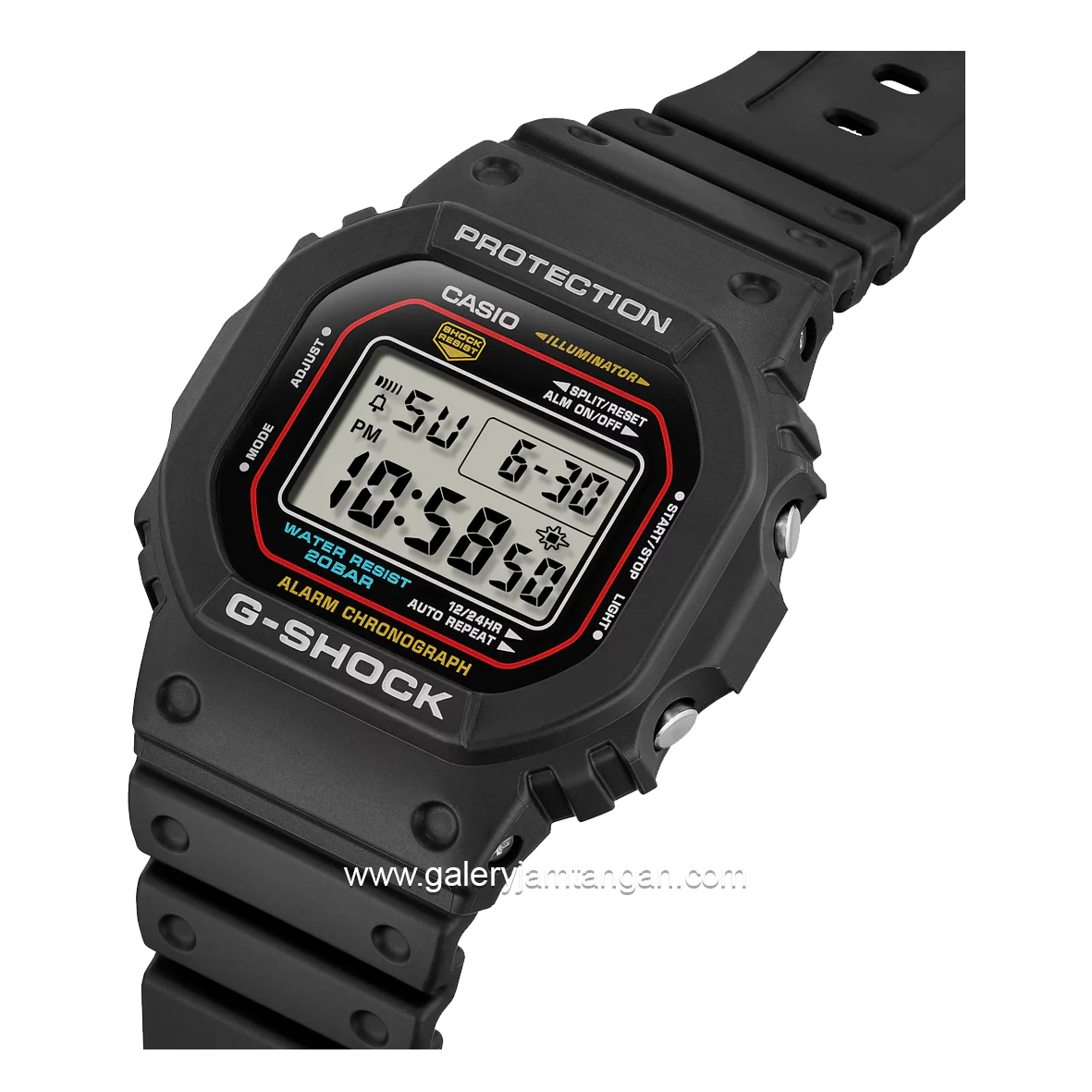 G-SHOCK DW-5600RL-1DR Digital Black Resin Strap