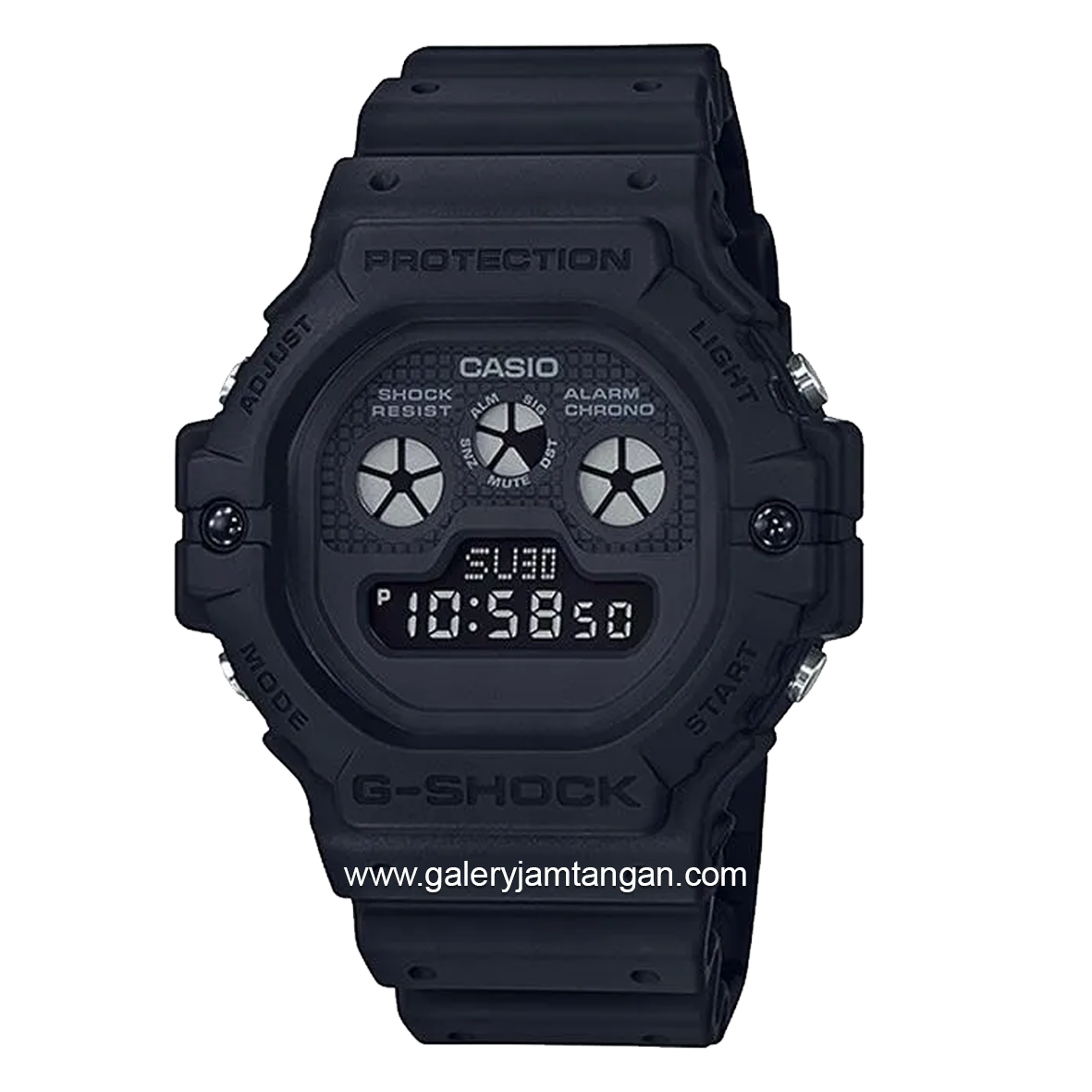 G-SHOCK DW-5900BB-1DR Full Black Digital Resin Strap