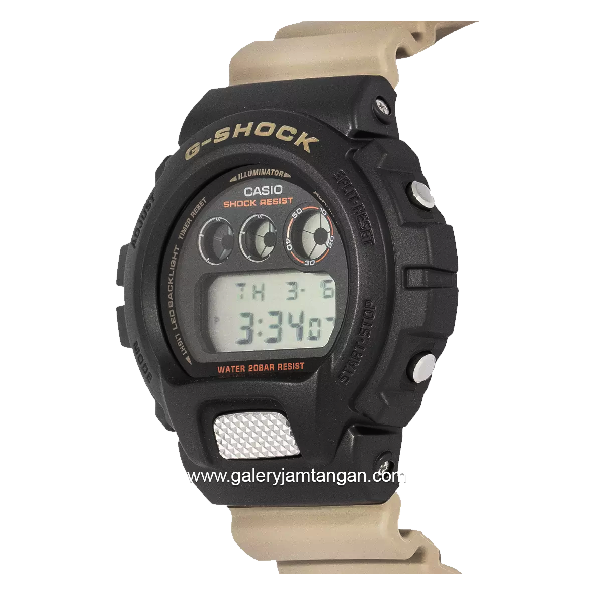 G-SHOCK  DW-6900TU-1A5DR Cream Black Digital Resin Strap