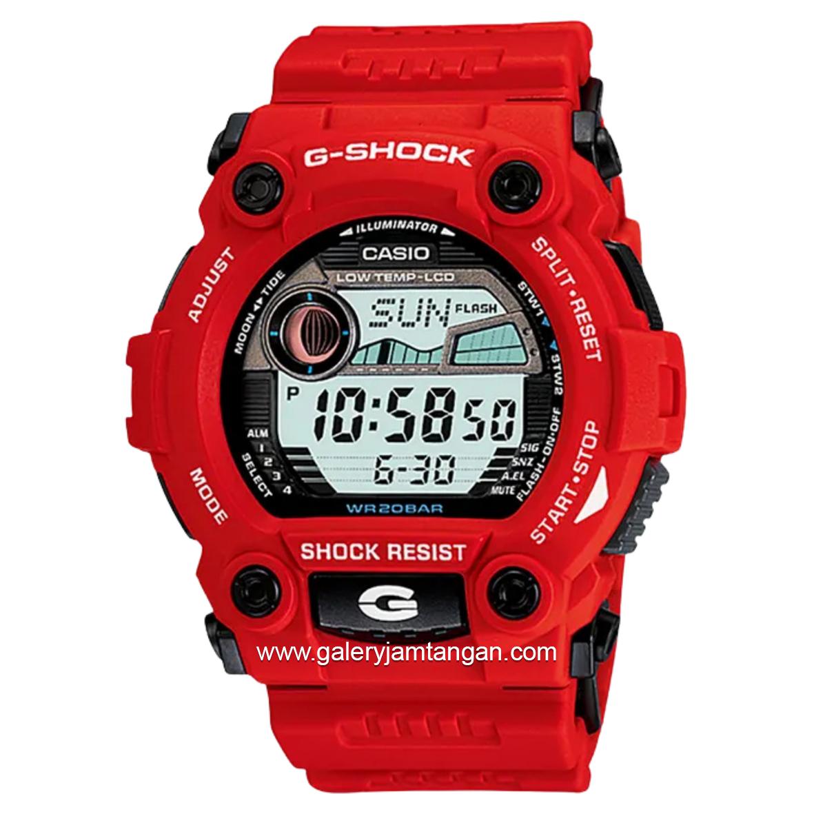 G-SHOCK G-7900A-4DR Red Resin Strap