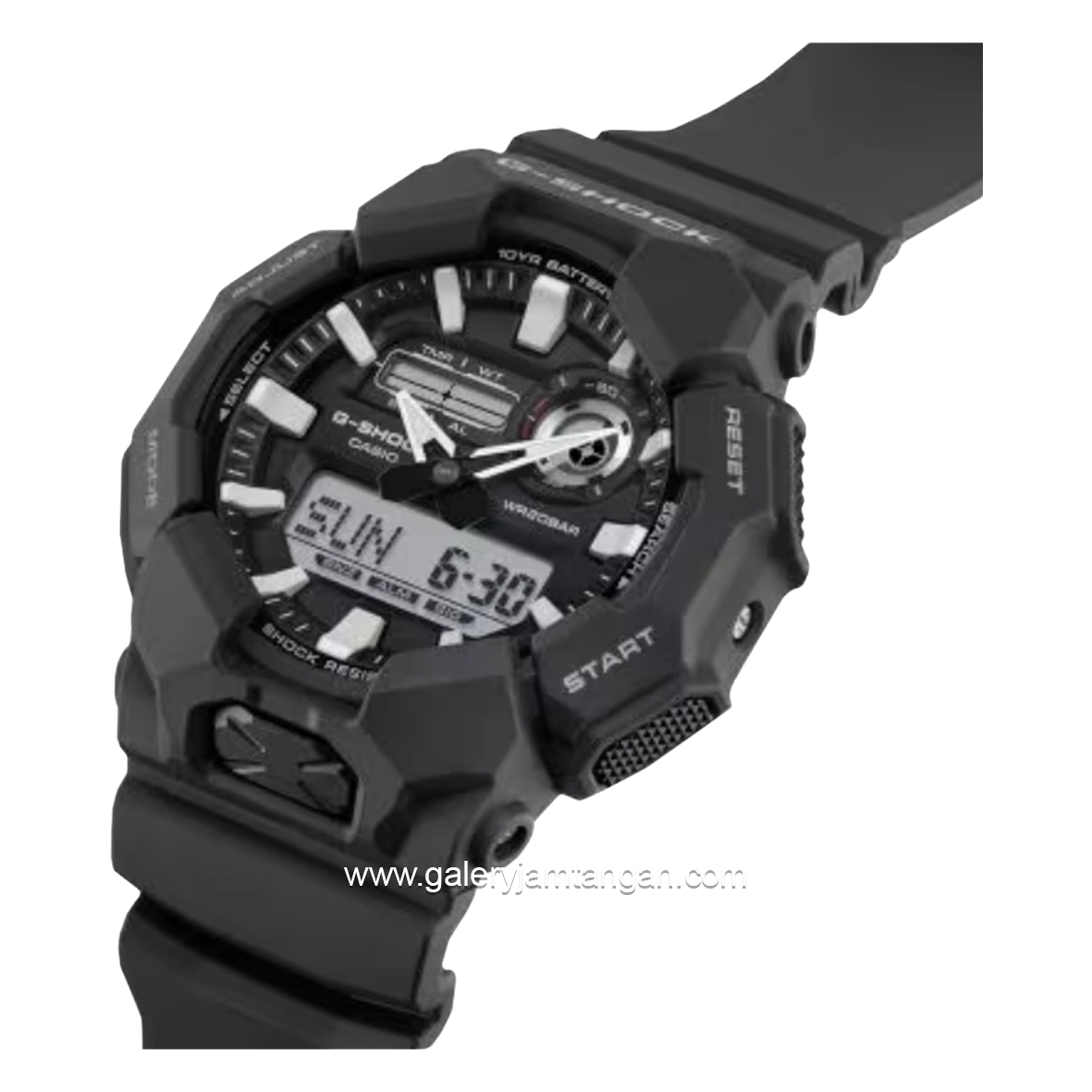 G-SHOCK GA-010-1A1DR Analog Digital Full Black Resin Strap