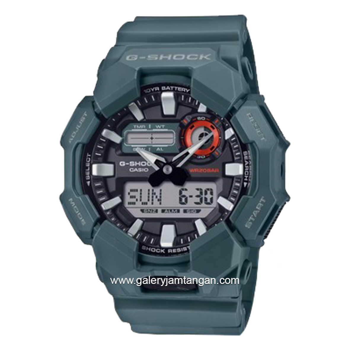 G-SHOCK GA-010-2ADR Analog Digital Green Black Resin Strap