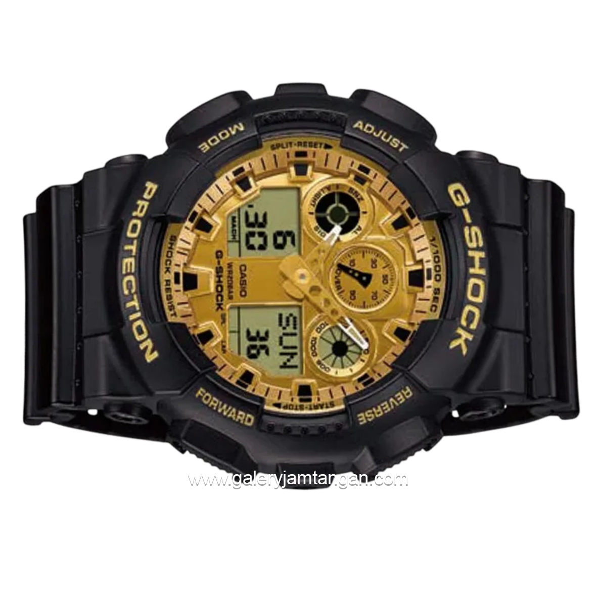 G-SHOCK GA-100GGB-1A9DR Black Analog Digital Resin Strap
