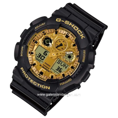 G-SHOCK GA-100GGB-1A9DR Black Analog Digital Resin Strap