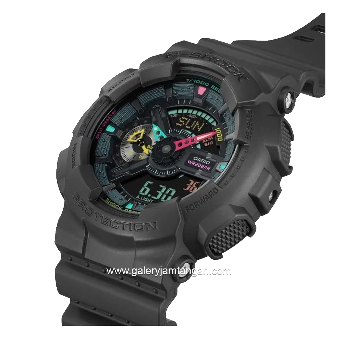 G-SHOCK GA-100MF-1ADR Black Dual Time Resin Strap