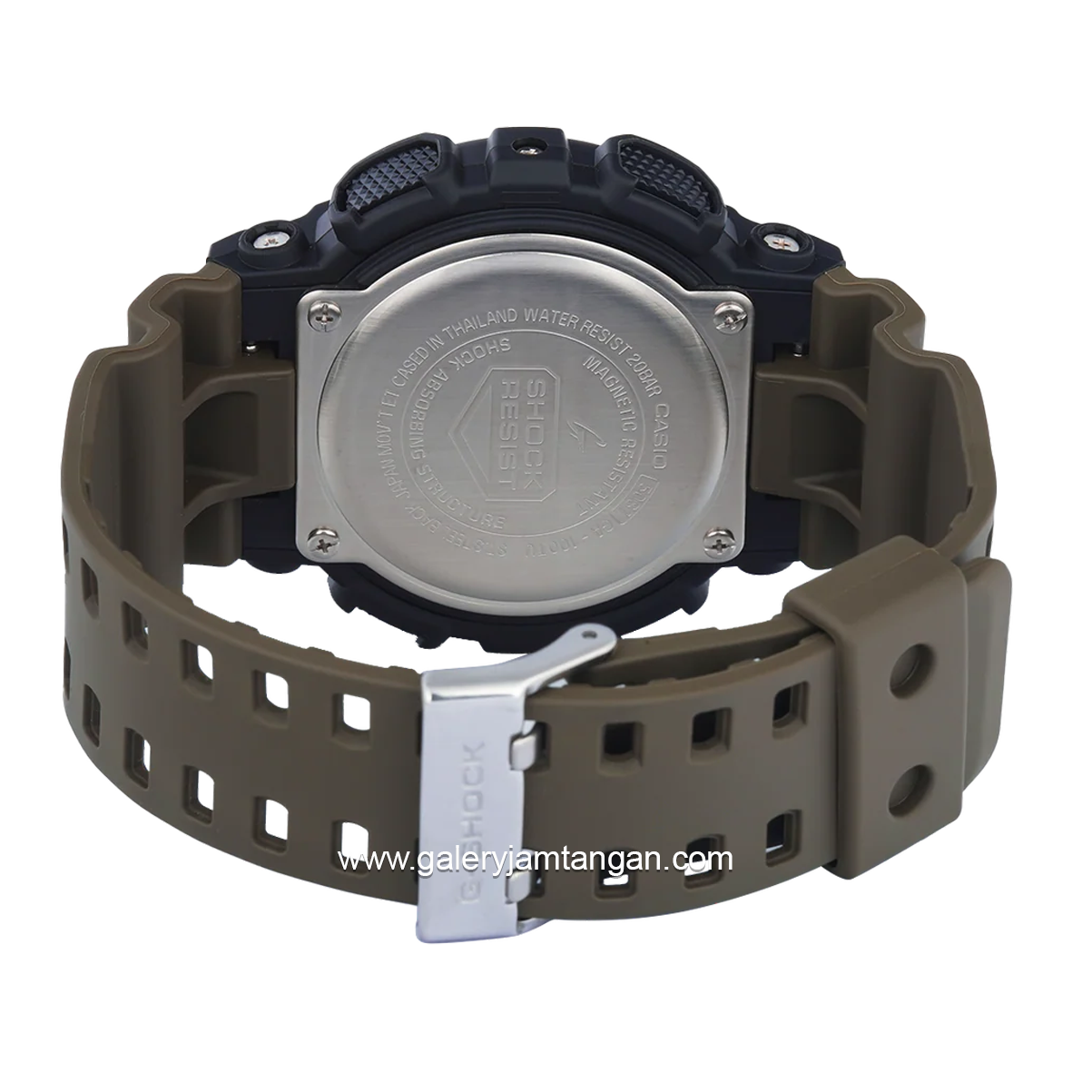G-SHOCK GA-100TU-1A3DR Analog Digital Army Black Resin Strap