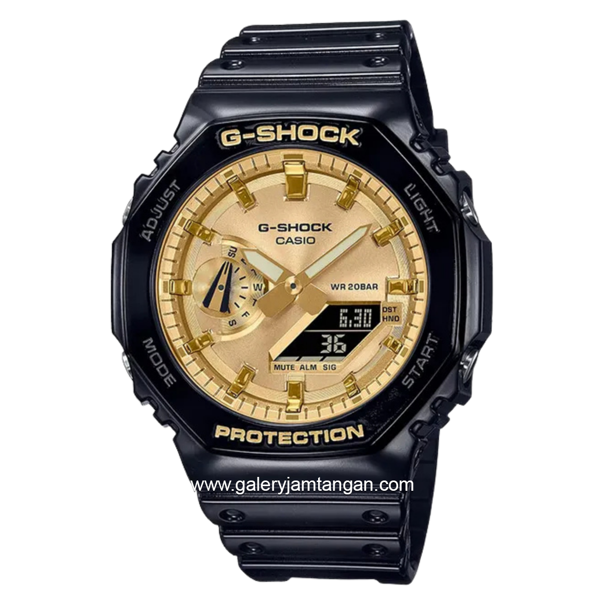 G-SHOCK GA-2100GB-1ADR Resin Strap