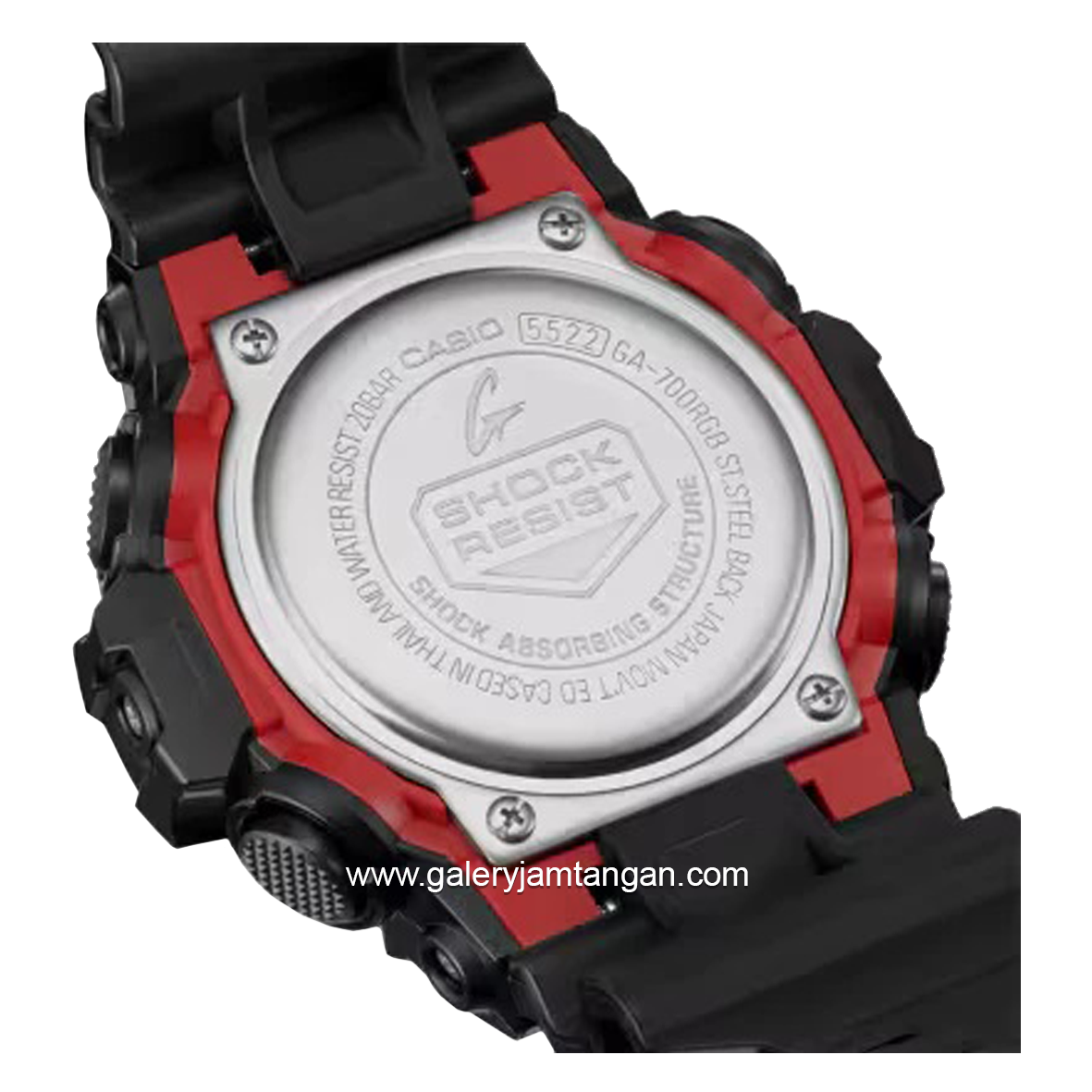 G-SHOCK GA-700RGB -1ADR Black Analog Digital Rubber Strap