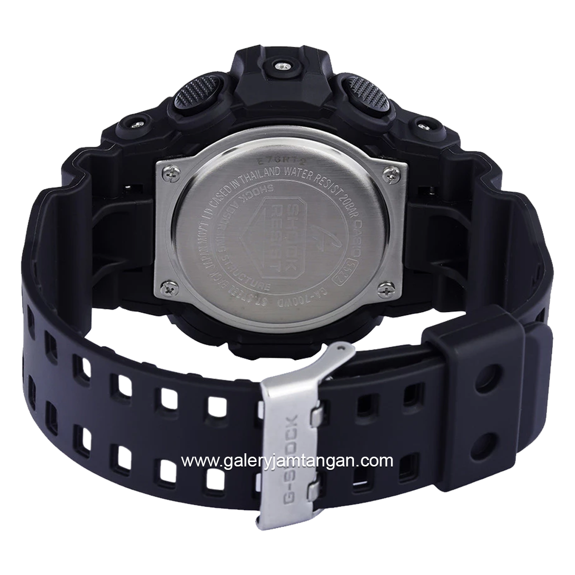 G-SHOCK GA-700WD-1ADR Black Dual Time Resin Strap