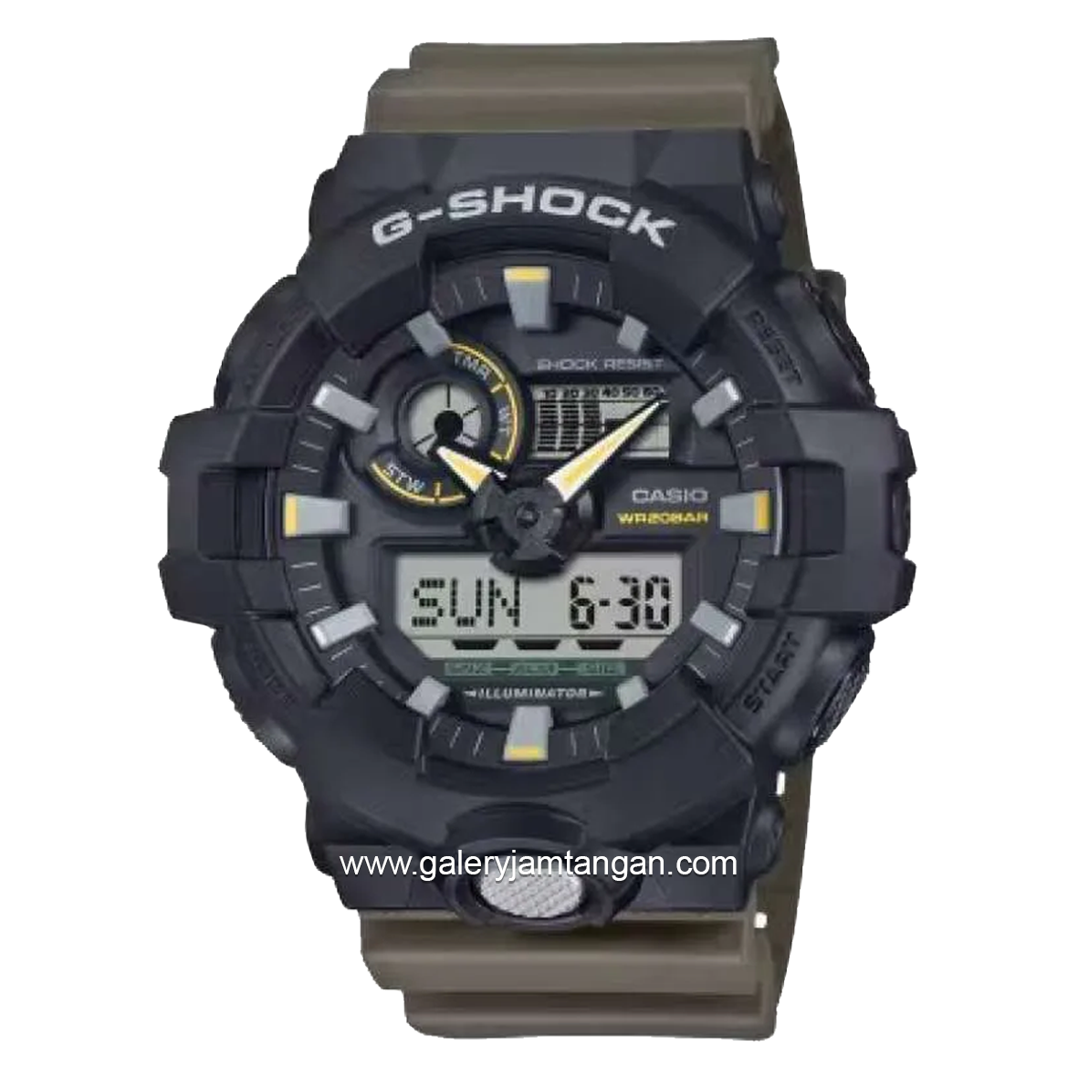 G-SHOCK GA-710TU-1A3DR Brown Black Resin Strap