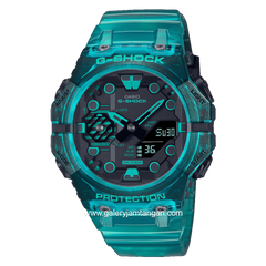 G-SHOCK GA-B001G-2ADR Digital Analog Dial Turquoise Blue Transparent Resin Band