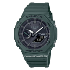 G-SHOCK GA-B2100-3ADR Green Dial Black Tough Solar Analog Digital Rubber Strap