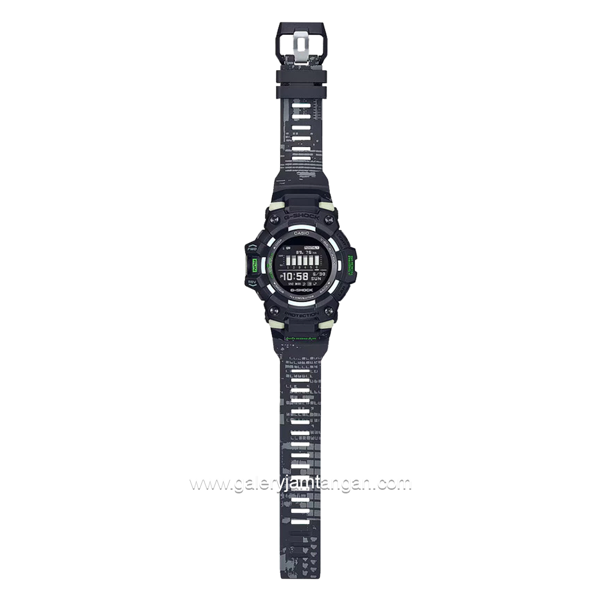 G-SHOCK GBD-100LM-1DR Black Digital Resin Strap