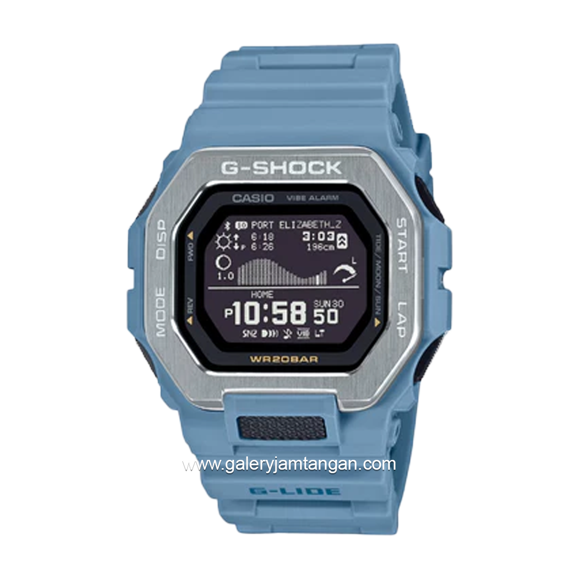 G-SHOCK GBX-100-2ADR Blue Digital Rubber Strap