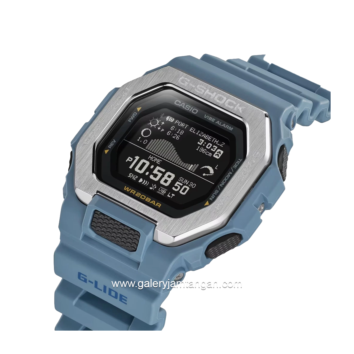 G-SHOCK GBX-100-2ADR Blue Digital Rubber Strap