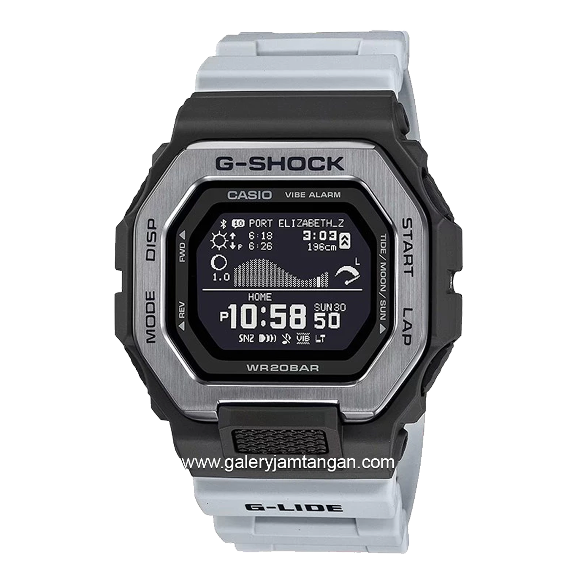G-SHOCK GBX-100TT-8DR Grey Black Resin Strap