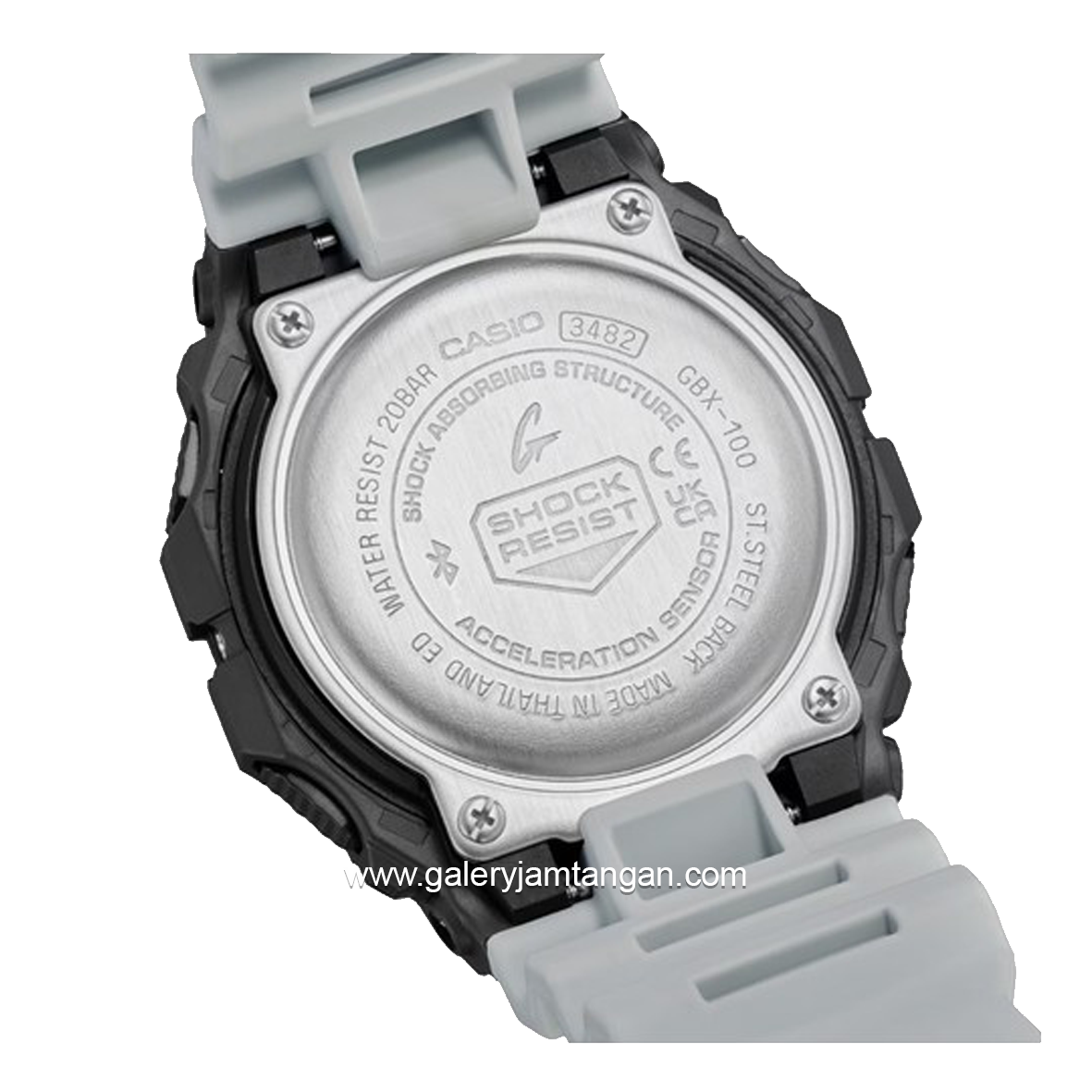 G-SHOCK GBX-100TT-8DR Grey Black Resin Strap