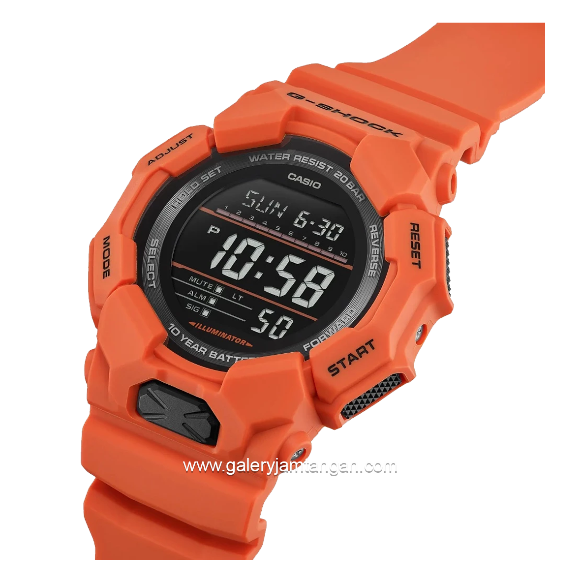 G-SHOCK GD-010-4DR Orange Digital Resin Strap