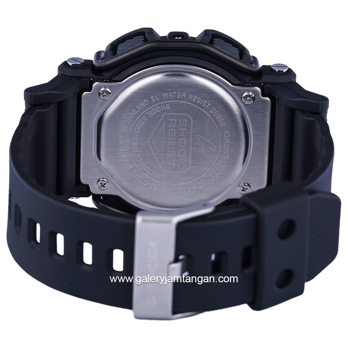 G-SHOCK GD-400-1B2DR Black List Blue Digital Resin Strap