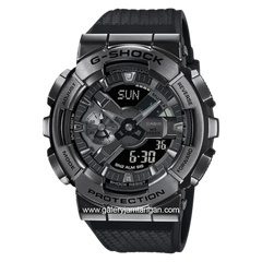 G-SHOCK GM-110BB-1ADR Digital Analog Dial Black Resin Strap