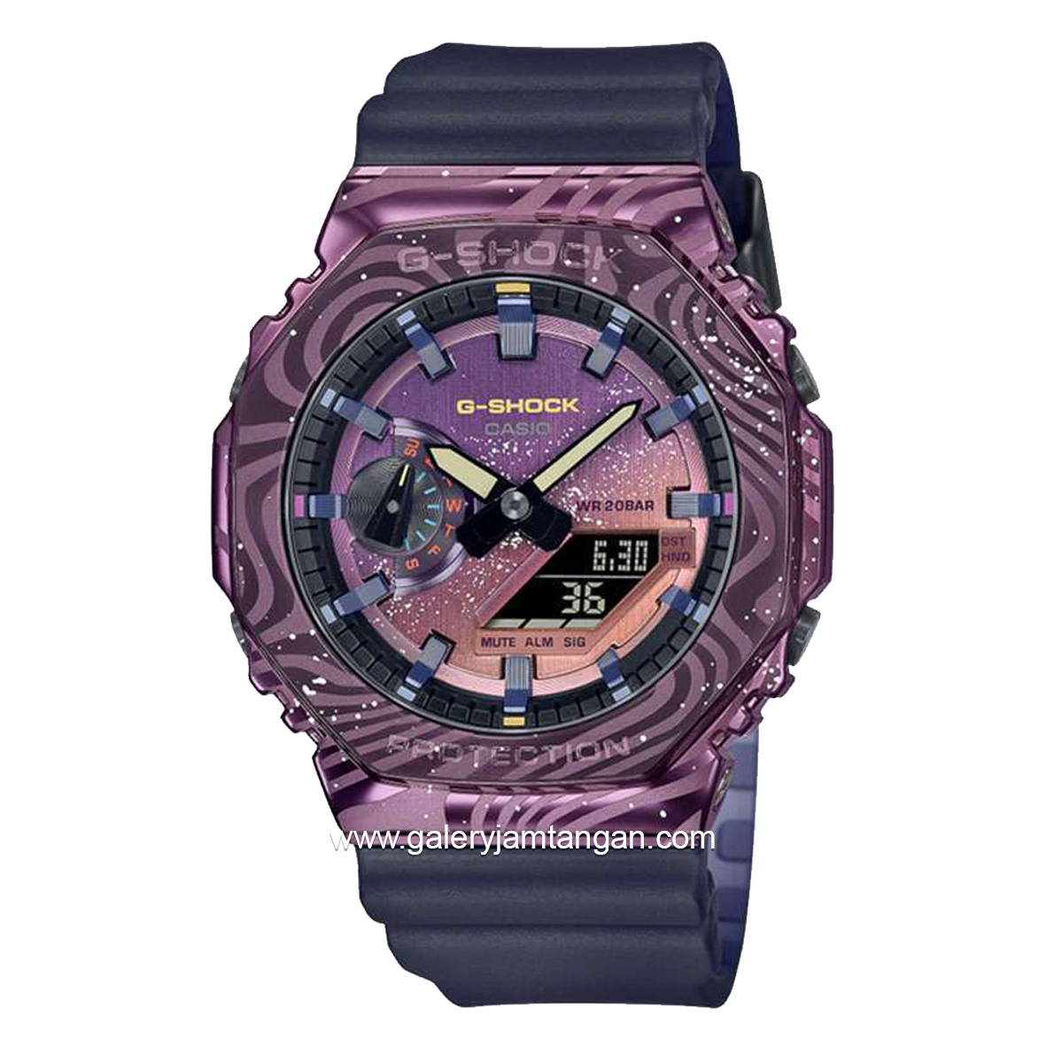G-SHOCK GM-2100MWG-1ADR Purple Dual Time