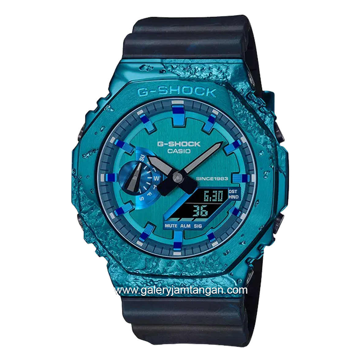 G-SHOCK GM-2140GEM-2ADR Analog Digital Black Blue Resin Strap