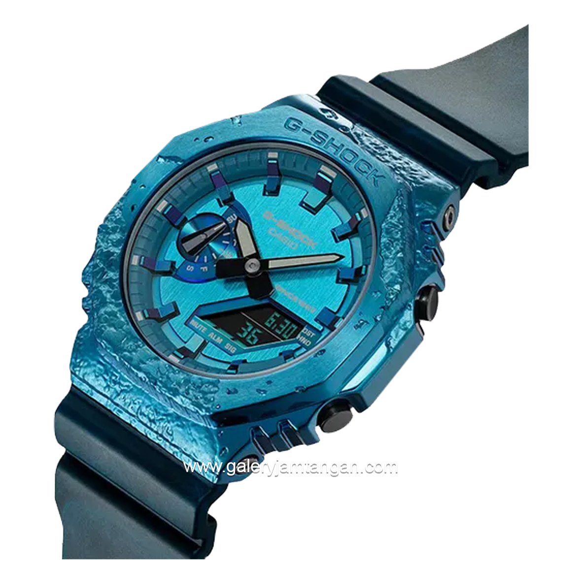 G-SHOCK GM-2140GEM-2ADR Analog Digital Black Blue Resin Strap
