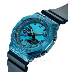 G-SHOCK GM-2140GEM-2ADR Analog Digital Black Blue Resin Strap
