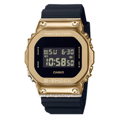 G-SHOCK GM-5600G-9DR Black Gold Digital Rubber Strap